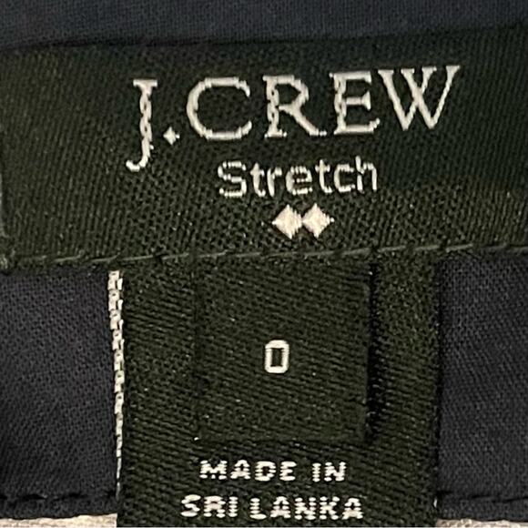J Crew Navy With White Anchors Vacation Cruise Sailing Skirt NWOT Size 0 - Picture 7 of 10